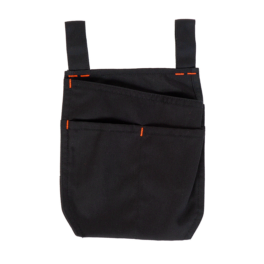 Werkzeugtasche für BLACK LINE Arbeitshosen, schwarz-neongelb-leuchtorange