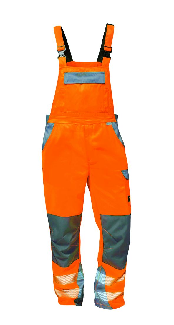 Warnschutz Latzhose Metz, orange