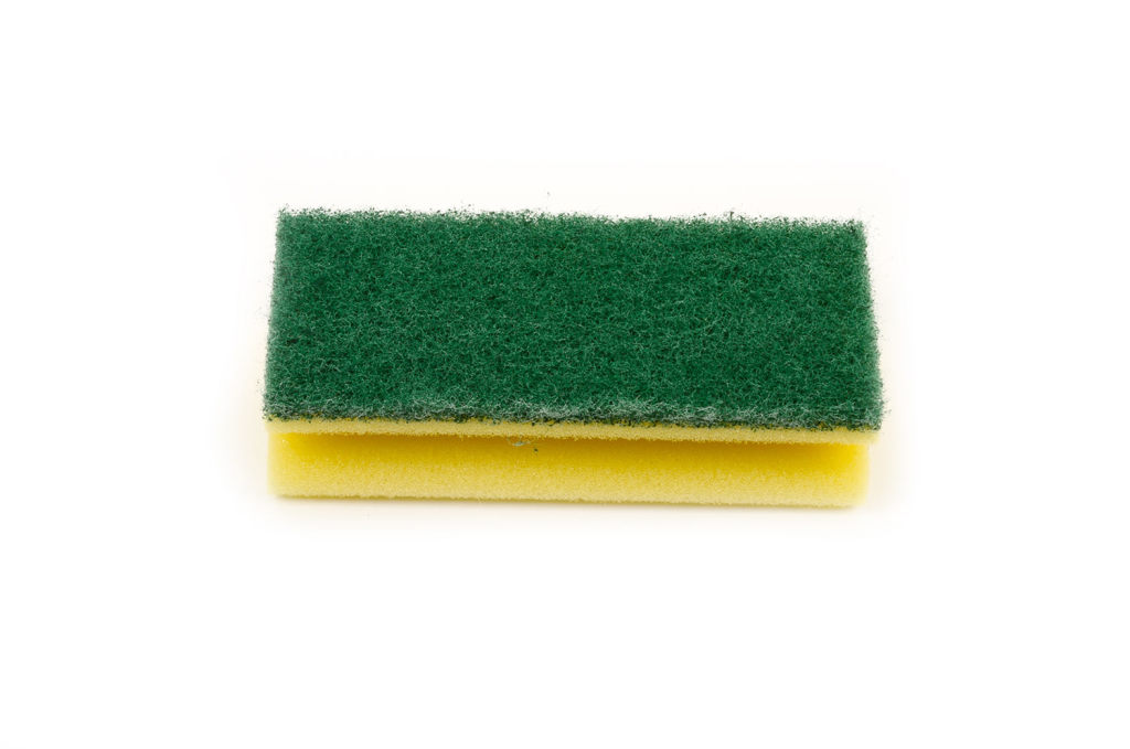 Griffschwamm, gelb-grün, 15 x 7,5 cm, 10 Stück