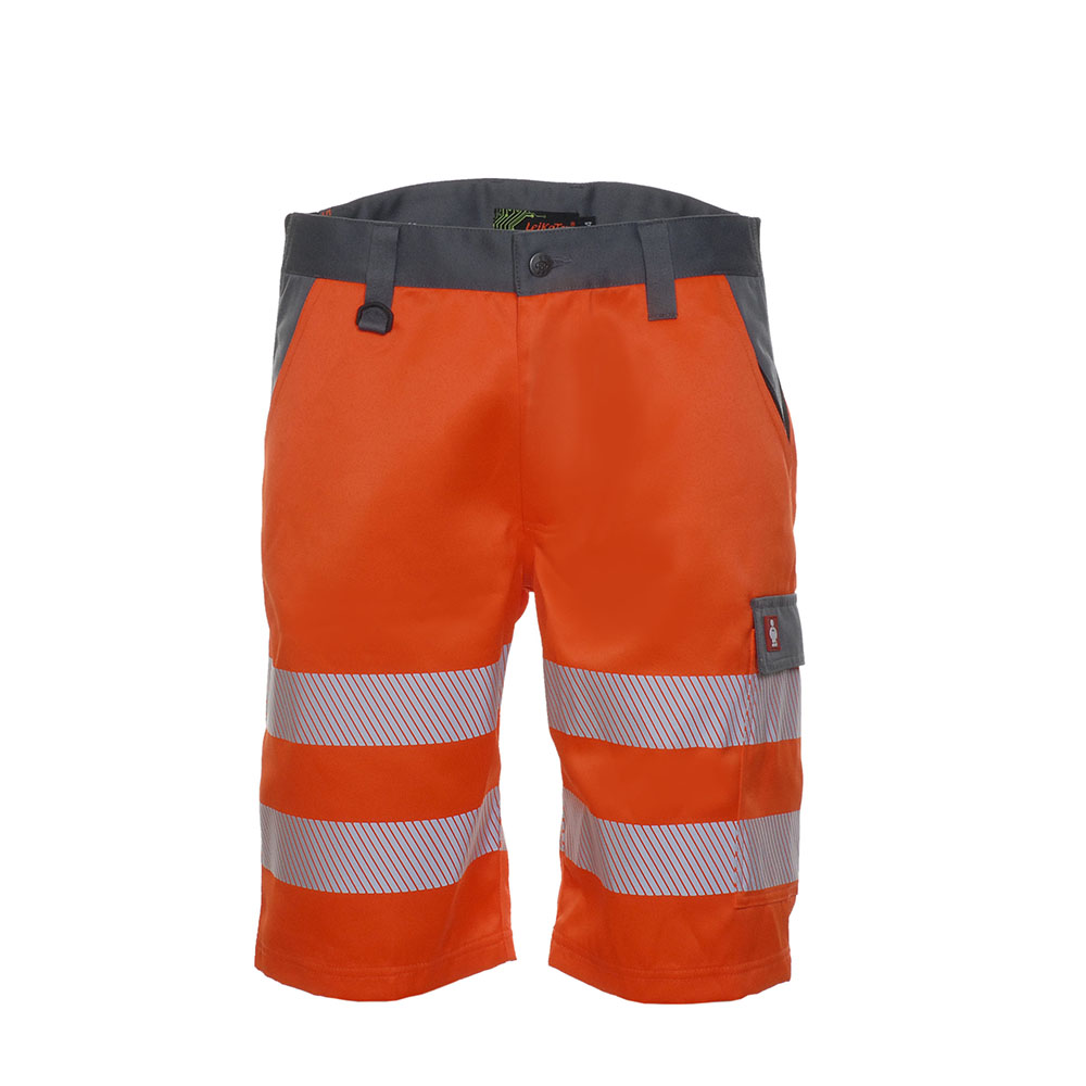 Warnschutz Shorts BRIGHT LINE, warnorange-grau, Größe 64
