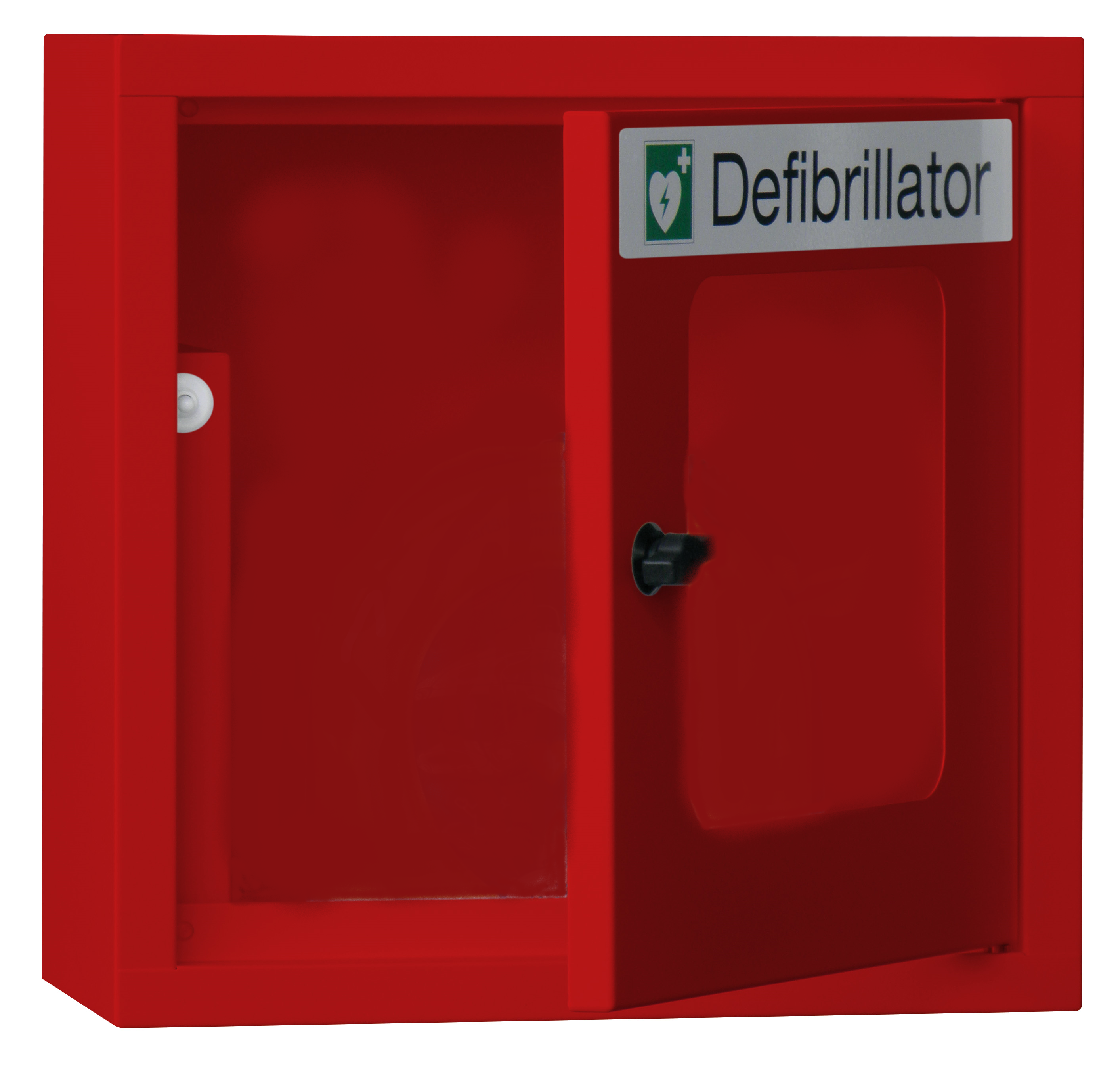 Wandkasten für Defibrillator, mit Alarmfunktion