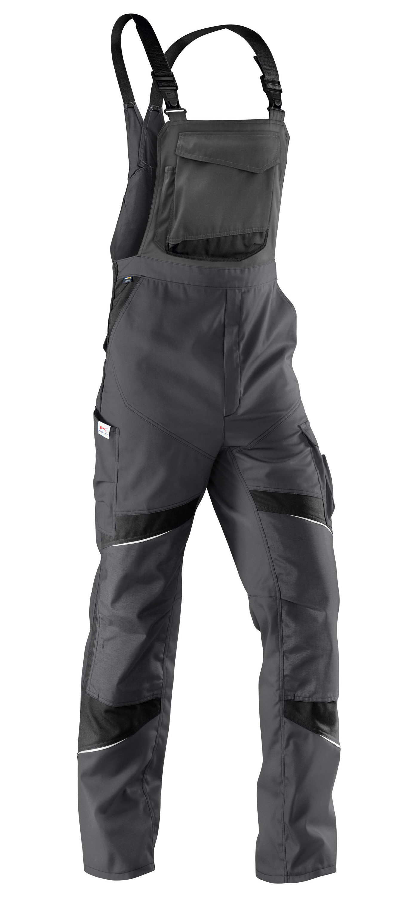 Latzhose Activiq, anthrazit-schwarz, Größe 56