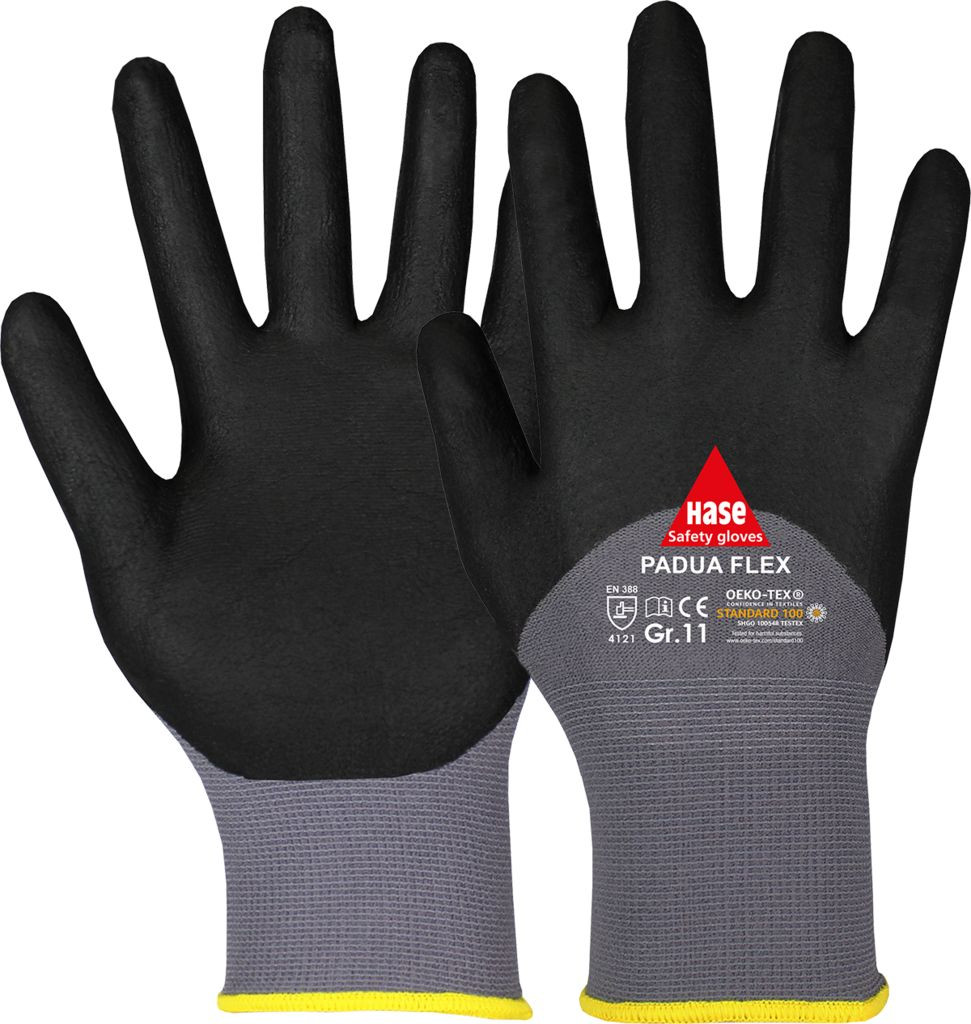 Feinstrick-Handschuh Padua Flex, Nitril-Schaum-Beschichtung, Handrücken teilbeschichtet, Größe 11