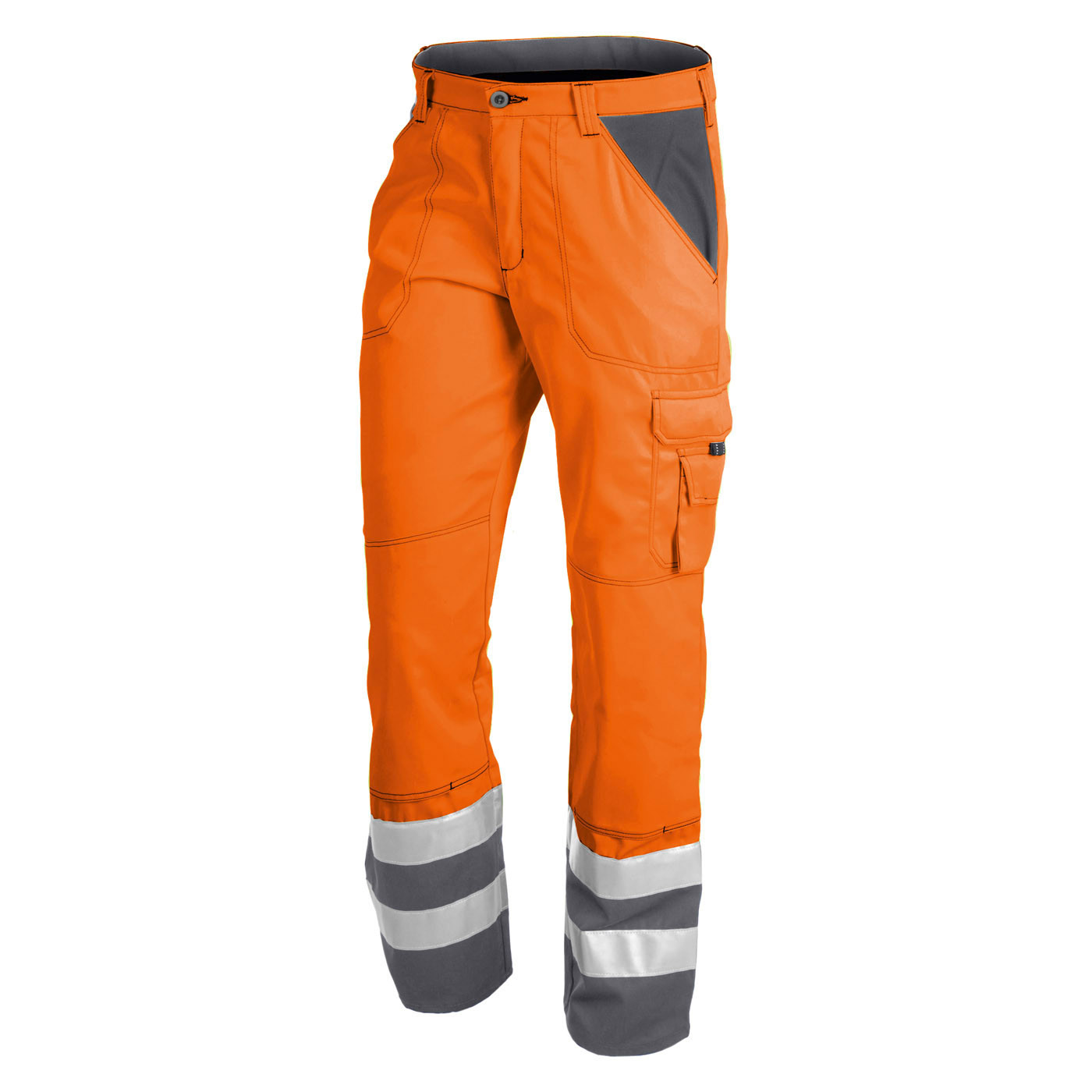 Hose PSA High Vis Inno Plus, warnorange-anthrazit, Größe 58