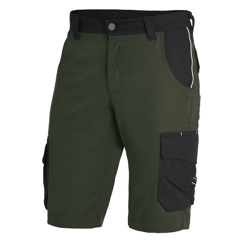 Arbeitsshort Theo Bermuda, oliv-schwarz, Größe 50