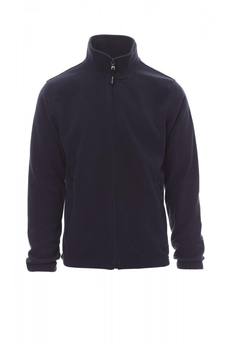 Fleecepullover Nepal, bestickt, marineblau, Größe 3XL