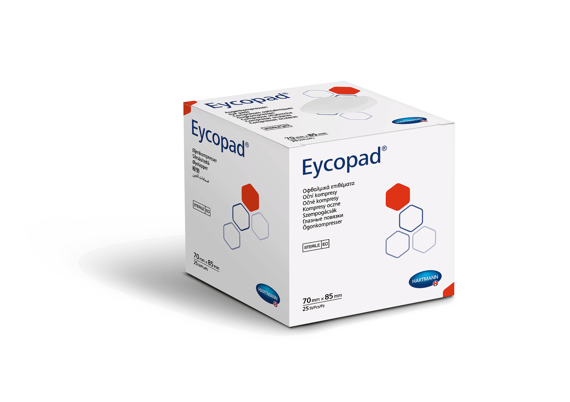 Augenkompresse Eycopad, steril, 56 x 70 mm Pack a) 25 Stck