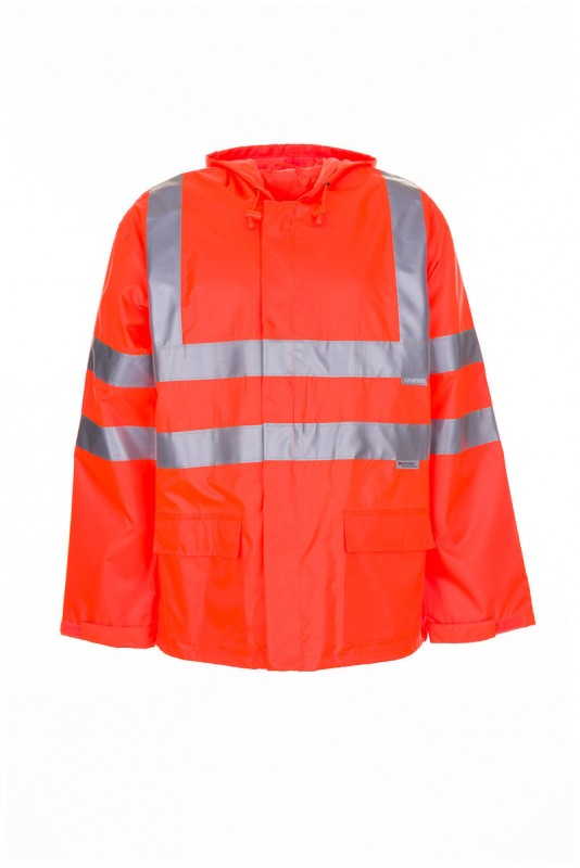 Warnschutz Regenjacke, uni-orange