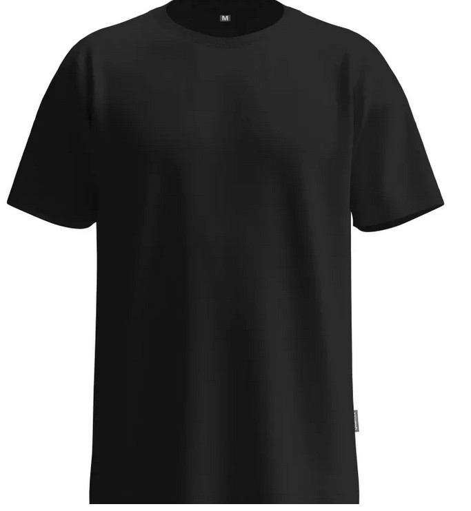 T-Shirt IND, Tencel, funktional, schwarz, Gr. XS