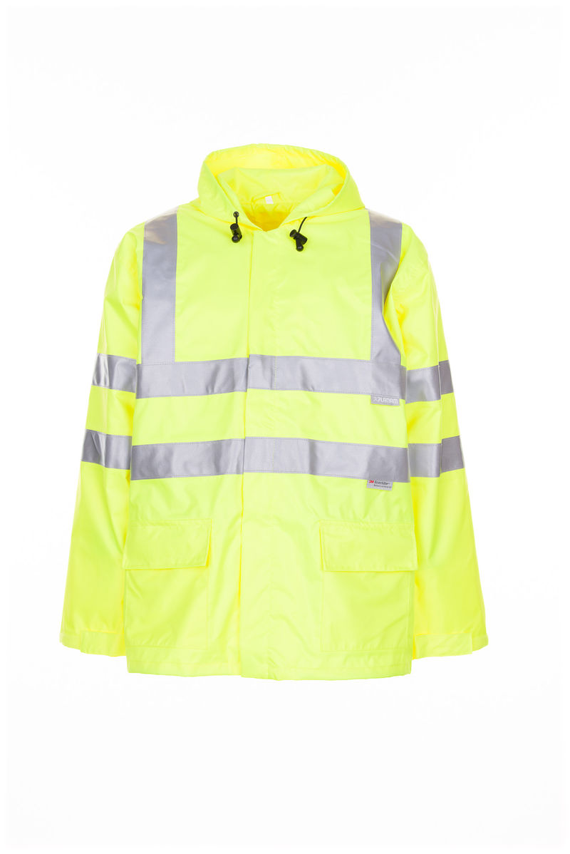 Warnschutz Regenjacke, uni gelb